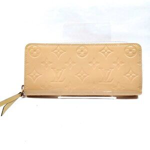 Louis Vuitton LV Long Wallet Beige Vernis 315-041925